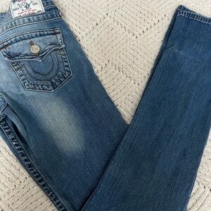 True Religion Classic Blue Straight Leg Jeans
